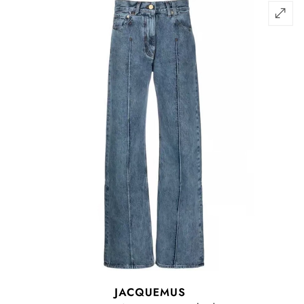 JACQUEMUS  Le De Nimes Bordado
Size 25 straight loose jeans with front seam👖✨